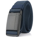 Men's Belt Magnetic Quick Release Buckle Tactical Belt Nylon Webbing Multifunctional Outdoor Work Belt Casual Sports Canvas Belt
