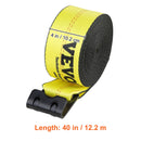 VEVOR 30/40ft Winch Truck Straps with Flat Hook Flatbed Tie Downs Cargo Control for Trailers Towing Farms Rescues Tree Saver