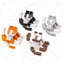 MOC Animal Brick Cat Shark Easter Bunny Deer Rabbit Compatible Building Blocks Set Assembly Toys For Children Adult Friends Gift