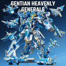 SEMBO Transforming Mech Robot Assemblage Building Blocks Kits MOC Tank Helicopter Fighter Battleship Models Kids Toys Boys Gifts
