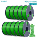 SUNLU 10公斤 PETG/ABS 耗材 10卷 3D打印线材 1公斤/卷 1.75毫米 100% 线材整齐排列 适用于欧美地区3D打印