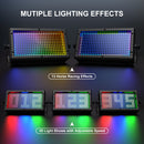U'King 60W RGBW LED Wall Washer Light 3in1 Mni 288 LED Strobe Light DMX Super Bright DJ Wash Bar Strobe Effects Stage Lighting