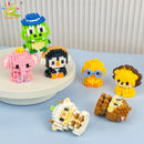 HUIQIBAO Mini Cute Anima Micro Building Blocks 3D Diamond Model LION Bricks DIY City Construction Toys for Children Kids Gift