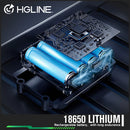 HGLINE 16 Lines  4D Laser Level Rotatable Level Machine Rechargeable Automatic leveling Tool 2X6000mAh Battery Set With Tripod