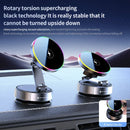 Cooling Magnetic Car Wireless Charger Car Phone Holder Mount Fast Charging for iPhone 15 14 13 Pro Suction Cup Vacuum Foldable