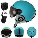 LOCLE Upgrade Ski Helmet With Goggles Integrated PC+EPS CE Certification Skiing Helmet Women Men Ski Snowboard Snow Helmet