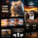 Magcubic 4K Video Projector HY310 1080P Projector Auto Focus 330ANSI 5W Speaker Air Mouse Voice Assistant for Camping Concert