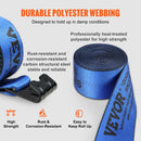 VEVOR 30/40ft Winch Truck Straps with Flat Hook Flatbed Tie Downs Cargo Control for Trailers Towing Farms Rescues Tree Saver