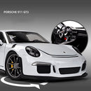 威利 1:24 保时捷 911 GT3 RS 蓝色合金汽车模型 仿真车摆件 收藏礼品玩具 压铸模型 男孩玩具