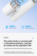 Portable Neck Fan High Speed Turbine Powerful Airflow Bladeless Cooling Fan Handheld Sport Fan for Travel Outdoor Wear