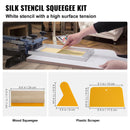 SucceBuy Screen Printing Kit 2/3 Pieces Aluminum Silk Screen Printing Frames 110 Count Mesh 5 Glitters and Screen Printing