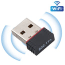 150Mbps 迷你 USB 无线 WiFi 适配器 Wi-Fi 网络 LAN 卡 802.11b/g/n RTL8188 适配器网卡 适用于台式电脑 批发