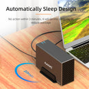 MAIWO K3082BLW RAID 阵列双盘位硬盘座，SATA 转 USB 3.0 硬盘底座，适用于 3.5 英寸硬盘盒，带 4 种 RAID 模式硬盘盒