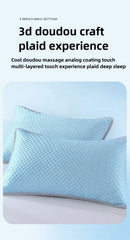 1-4PCS 48x74cm Ice Bean Pillowcase Summer Cooling Solid Color Cool Touch Fabric Washable for Air Conditioning Room
