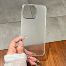 Ultra Thin Matte Translucent Phone Case for Apple iPhone 15 14 Plus 13 12 11 Pro Max Hard Plastic PC Clear Silky Skin Cover Capa