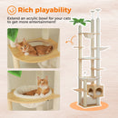 The Summit Tower | Floor-to-Ceiling Wooden Cat Tree with Hammock & Scratching Posts