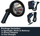 5-inch Hunting Spotlight Kit - Rechargeable Handheld Lightweight Built in Battery Waterproof Searchlight 6000K Strong Light