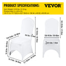 SucceBuy 50 100Pcs Wedding Chair Covers Spandex Slipcover for Restaurant Banquet Hotel Dining Party Universal Chair Cover