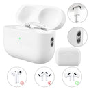 Wireless Charging Case for AirPods Pro 2nd and 1st Gen with Bluetooth-Compatible Pairing Sync Button Charger Case 450mAh Battery