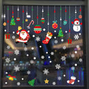 2025 New year Merry Christmas wall Window Stickers Elk Santa Claus Window Clings Decal Christmas Decoration For Home Navidad