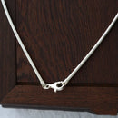 Elegant Simple Choker Collars Necklace For Women Real Pure 925 Sterling Silver Jewelry 16 18 20 22 24 Inch