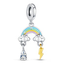 Hot Original Pendant S925 Sterling Silver Rabbit Charm Fit 3mm Bracelet Diy For Women Classic Easter egg beads Daily Gift Fine