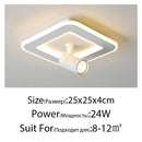 Modern LED Ceiling Lights For Indoor Home Entrance Offline Store White Black Celling Lighting Lamp Lamparas Plafondlamp