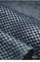 Maden Retro Loose Long-sleeved Denim Shirt Checkered Lapel Single-breasted Jacket for Men Spring and Fall Versatile Outerwear