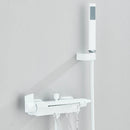 Black Waterfall Bathtub Shower Faucets Wall Mount Shower Mixer Tap Faucets Hot Cold Bath Shower Tap BaRobinet Baignoire