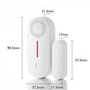 Tuya Smart WiFi Door Window Sensor Sound WiFi Security Alarm Door Open Closed Detectors APP Remote Control Timing Arm and Disarm