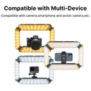 Ulanzi U200 Camera Ring Light Video Rig Fill Light for Smartphone Camera for Gopro 2500K-8500K with Phone Clip Video Light Kit