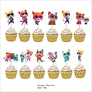 Cartoon Disney Superkitties Birthday Party Baptism Disposable Tableware Brooch Spiral Paper Straw Party Supplie Decorate Packing