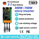 Y&H 700W 600W Solar On Grid Inverter 500W Solar Micro Inverter DC18-60 MPPT Ongrid Solar Pure sinusoidal Mini Inverters For 220V
