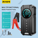 Car Jump Starter Air Pump Power Bank Lighting Portable Air Compressor 4 In 1 Cars Battery Starters Starting Auto Tyre Inflator
