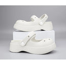 STRONGSHEN Women Summer Platform Clogs Sandal Outdoor Non-slip EVA Mary Jane Hole Shoes Beach Slippers Women's Sandalias Muje