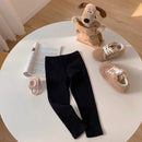Children Cotton Leggings Girls Spring/Fall Pants Korean Solid Kids Fitting Long Pant Stretchy Tights Trousers Baby Bottoms Cloth
