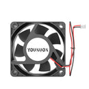 2个 直流 5V 12V 24V 60mm 60x60x25mm 散热风扇 6025 电脑冷却风扇 轴流风扇 滑动轴承 工业风扇