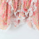 Sexy Print Pleated Short Party Dresses Women Sleeveless Sling Backless Flower Lace Holiday Dresses 2026 Spring Summer Robe