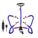 Helping Hands Soldering Third Hand PCB Circuit Board Holder Flexible Arms with Desk Clamp Base for Electronic Boards Repair Tool