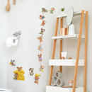 Cartoon Mouse Transport Cheese Wall Sticker Children Room Bedroom Background Home Decoration Wallpaper Self Adhesive Door Decals