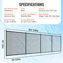 SucceBuy Pool Fence Pool Fences for Inground Pools Removable Child Safety Fencing Teslin PVC Fence Mesh Protects Kids and Pets