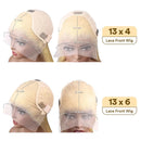 200 Density 613 Blonde Straight 13x4 Transparent Lace Frontal Wig 13x6 HD Lace Front Human Hair Wigs Brazilian For Women