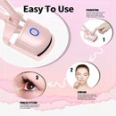 电睫毛夹 USB充电款 快速加热 便携式睫毛烫定型 持久卷翘 电热睫毛夹