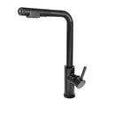 YCRAYS Brushed Nickel Filter Pull Out Kitchen Sink Faucet Drinking Water Pure Tap Gray Deck Mounted 3 Mode Black Hot Cold Mixer