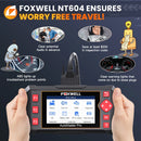 FOXWELL NT604 Elite OBD2 汽车扫描仪 ABS SRS 发动机变速箱代码读取器 OBD 2 实时数据汽车诊断工具免费更新