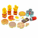City Food Hamburger Fries Accessories Friends MOC Building Blocks Drinks Fruit Vegetable Bread Fish Bottle Parts MOC Brick Leduo