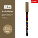 Jupai 1PCS Acrylic Marker Pens Plumones 24Color Painting Stationery Ceramic Glass Fabric Graffiti Waterproof Water-based