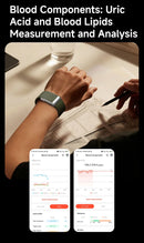 2026 New Nursing Grade Smart Bracelet SpO2 Blood Lipid Uric Acid ECG+PPG Waterproof Band Body Temperature Sport Fitness Tracker