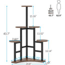 6 Tiered Plant Shelf Flower Stand, Tall Multiple Potted Plant Holder Rack Planter Organizer for Living Room Balcony Garden