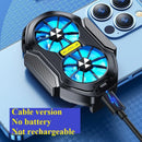 New FS01 Dual Fan 600mAh Rechargeable Mobile Phone Cooler Large Air Volume Back Clamped Mobile Phone Cooling Fan for IPhone 12